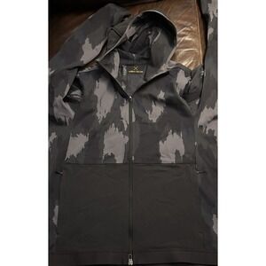 Men's Lululemon Robert Geller Take the Moment Full On Luon Full Zip Hood Gray XL